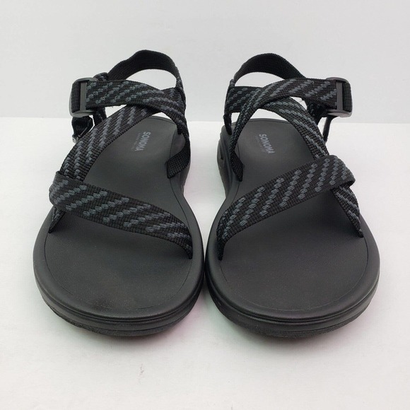 Sonoma Goods For Life Rayan Mens Size 12 Black Strappy Casual Outdoors Sandals main image 6